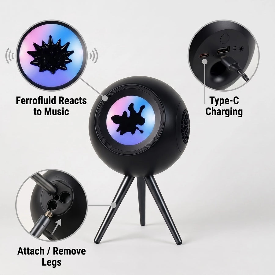Aurora Ferrofluid Bluetooth Speaker