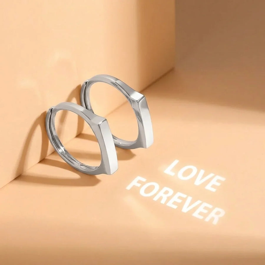Love Forever™ 925 Sterling Silver Couple Ring Set