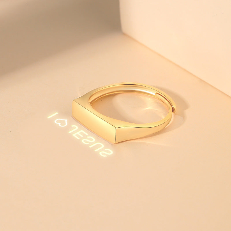 I Love Jesus™ Sterling Silver Projection Ring