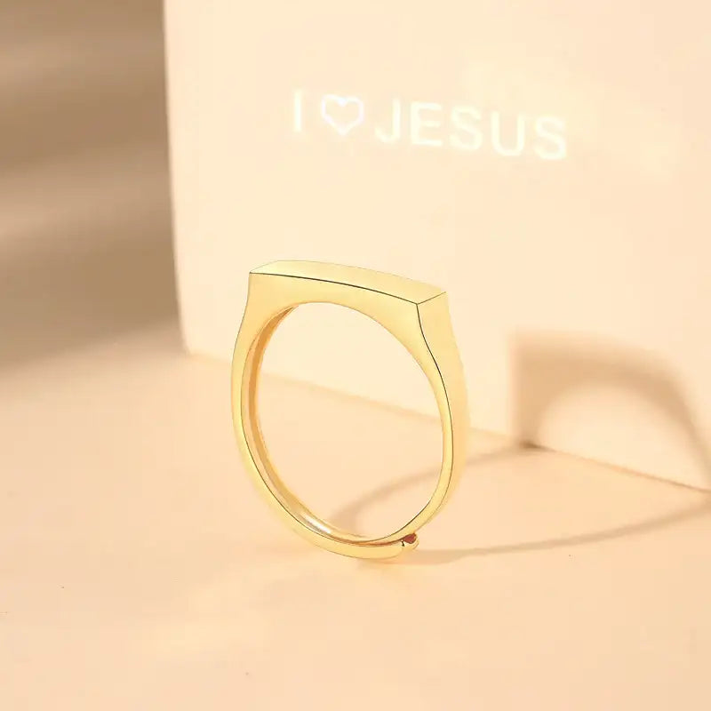 I Love Jesus™ Sterling Silver Projection Ring
